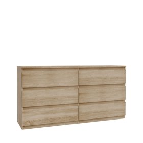 Komoda Edmore se šuplíky 154x80x43 cm, dub sonoma