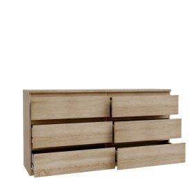 Komoda Edmore se šuplíky 154x80x43 cm, dub sonoma