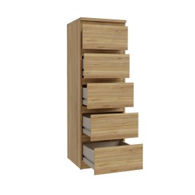 Komoda Edmore se šuplíky 42x128x43 cm, dub artisan