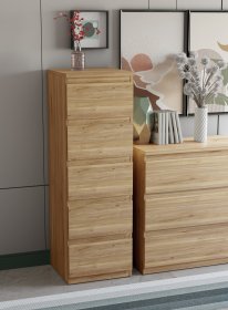 Komoda Edmore se šuplíky 42x128x43 cm, dub artisan