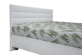 Dvoulůžko Spa v rozměru 180x200 cm, v potahu Loft 1 a Farad 45, detail čela 