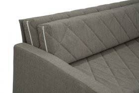 Rozkládací pohovka Vision v potahu Arte 3 Sand, detail zádové opěrky