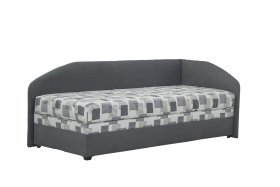 Válenda Turi v rozměru 90x200 cm, v potahu Milano 9000 a Kirsten 8057-11, pravý roh