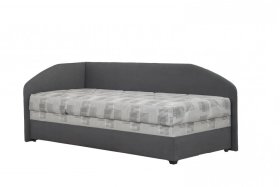 Válenda Turi v rozměru 90x200 cm, v potahu Milano 9000 a Kirsten 8057-2, levý roh