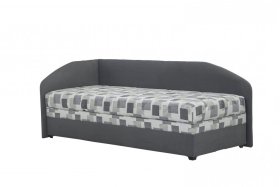 Válenda Turi v rozměru 90x200 cm, v potahu Milano 9000 a Kirsten 8057-11, levý roh