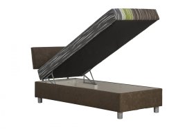 Jednolůžko Craness, v rozměru 90x200, ukázka úložného prostoru