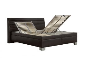 Dvoulůžko Verona v rozměru 180x200 cm, v potahu Tunis Brown, ukázka polohování 