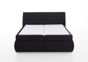 Boxspring Cheryl v rozměru 180x200 cm, v potahu Derby 9025 Black