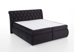 Boxspring Cheryl v rozměru 180x200 cm, v potahu Derby 9025 Black