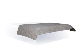 Oboustranný dekorační přehoz v kombinaci látek Nero Grey / Alfa Stone