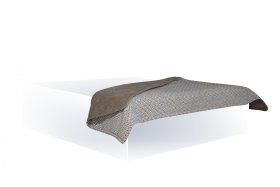 Oboustranný dekorační přehoz v kombinaci látek Nero Grey / Alfa Stone