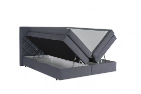 Dvoulůžko Atika v rozměru 180x200, v potahu Amore 32, úložný prostor