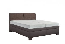 Dvoulůžko Quarto v rozměru 180x200 cm, v potahu Loft Brown a Aston 4