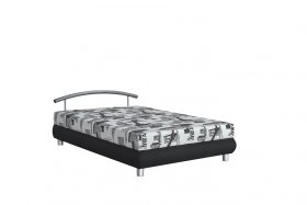 Jednolůžko Nina v rozměru 140x200, v potahu NYC B 05 a Salina 9022, bez polštářku