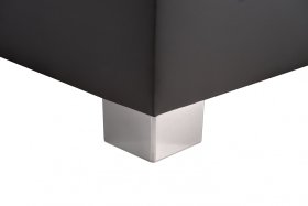 Dvoulůžko Juve v rozměru 180x200 cm, v potahu Loft Grey a Prima 13 Grey, detail nožičky 