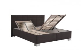 Dvoulůžko Olívia v rozměru 180x200 cm, v potahu Salina 4004, ukázka polohování roštu 