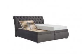 Dvoulůžko Debbie v rozměru 180x200 cm, v potahu Riviera 95, ukázka polohování roštu 