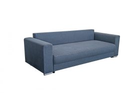 Pohovka Genf v látce Enjoy 22 Anthra, bez polštářů na opření