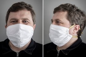 Textilní bavlněná rouška na ústa