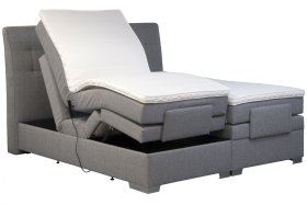 Boxspring Astrid v rozměru 180x200 cm, v potahu Arte 23, s topperem, ukázka polohování