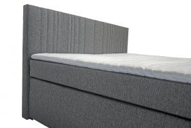 Boxspring Ludwig v rozměru 180x200 cm, v potahu Toledo Grey, detail čela 