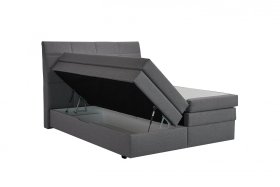Boxspring Bonny v rozměru 180x200 cm, v potahu Malmö New 90, ukázka úložného prostoru 