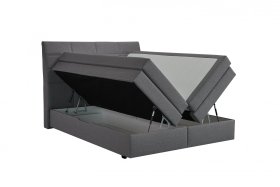 Boxspring Bonny v rozměru 180x200 cm, v potahu Malmö New 90, ukázka úložného prostoru 