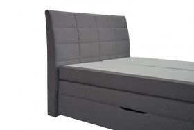 Boxspring Bonny v rozměru 180x200 cm, v potahu Malmö New 90, detail čela 