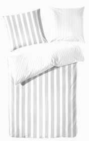 Povlečení z bavlněného perkálu, pruhované