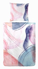 Bavlněné povlečení, mako satén, kulaté vzory