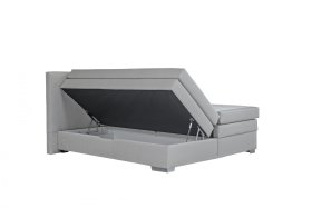 Boxspring Doria v rozměru 180x200 cm, v potahu Bravo 2 Nature, ukázka úložného prostoru 