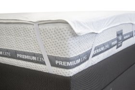 Nepropustný matracový chránič v rozměru 90x200 - detailní uchycení na matraci