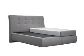 Boxspring Magnus v rozměru 180x200 cm, v potahu Bloom 14 Grey