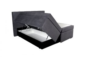 Boxspring Jasmin v rozměru 180x200 cm, v potahu Matrix 17, ukázka úložného prostoru 