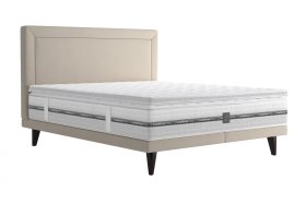 Dvoulůžko Tania v rozměru 180x200 cm, v potahu Savoy 22 Beige, s topperem