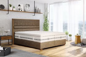 Boxspring Edgar v rozměru 180x200 cm, v potahu Largo 13, interiér