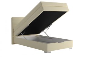 Boxspring Maria v rozměru 140x200 cm, v potahu Loft 2, ukázka úložného prostoru 