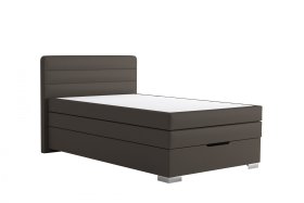 Boxspring Maria v rozměru 140x200 cm, v potahu Loft Coffee