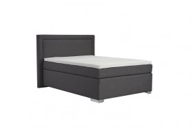 Boxspring Sammy v rozměru 90x200 cm, v potahu Arte 13, s topperem 