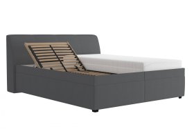 Dvoulůžko Merkur v rozměru 180x200 cm, v potahu Amore 32, ukázka polohování hlavy 