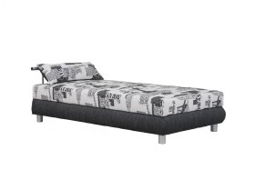 Jednolůžko Adriana v rozměru 140x200 cm, v potahu Filipa 990 a NYC B 05 