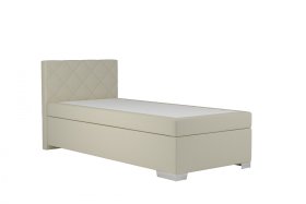 Boxspring Andy v rozměru 90x200 cm, v potahu Enjoy 1 Beige, bez topperu
