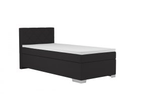 Boxspring Andy v rozměru 90x200 cm, v potahu Enjoy 25 Black