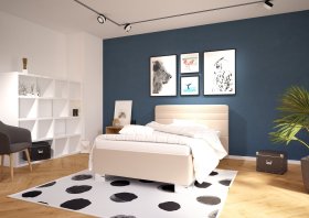 Jednolůžko Sendy v rozměru 120x200 cm, v potahu Milano 9110, interiér