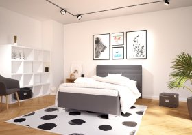 Jednolůžko Sendy v rozměru 120x200 cm, v potahu Milano 9000, interiér