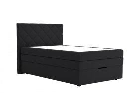 Boxspring Atika v rozměru 120x200 cm, v potahu Enjoy 25 Black