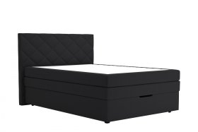 Boxspring Atika v rozměru 140x200 cm, v potahu Enjoy 25 Black