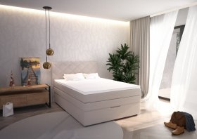 Boxspring Atika v rozměru 120x200 cm, v potahu Amore 31, interiér