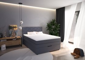 Boxspring Atika v rozměru 120x200 cm, v potahu Amore 32, interiér