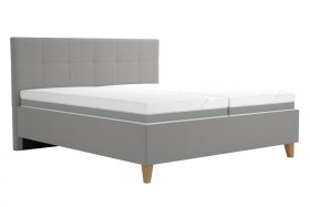 Dvoulůžko Meda v rozměru 180x200 cm, v potahu Savoy 91 Silver